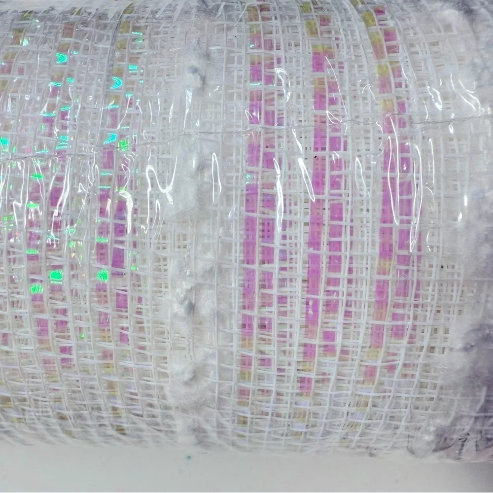 Decorative Mesh - Red and White -New